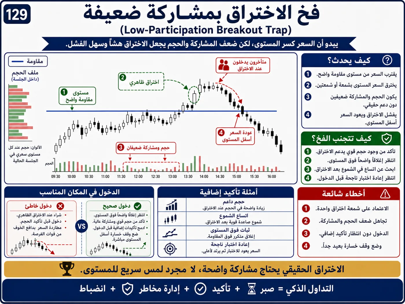 فخ مطاردة الشمعة القوية عند إعادة الاختبار: شرح تداول بالسيولة والبرايس أكشن لتجنب الدخول الخاطئ