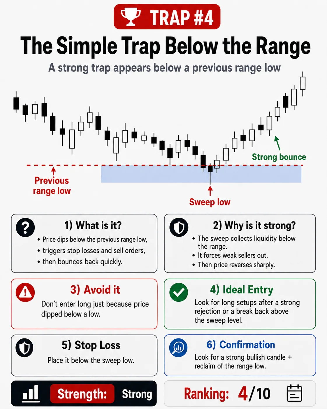 Liquidity sweep trap below lows: price action, liquidity and risk management guide