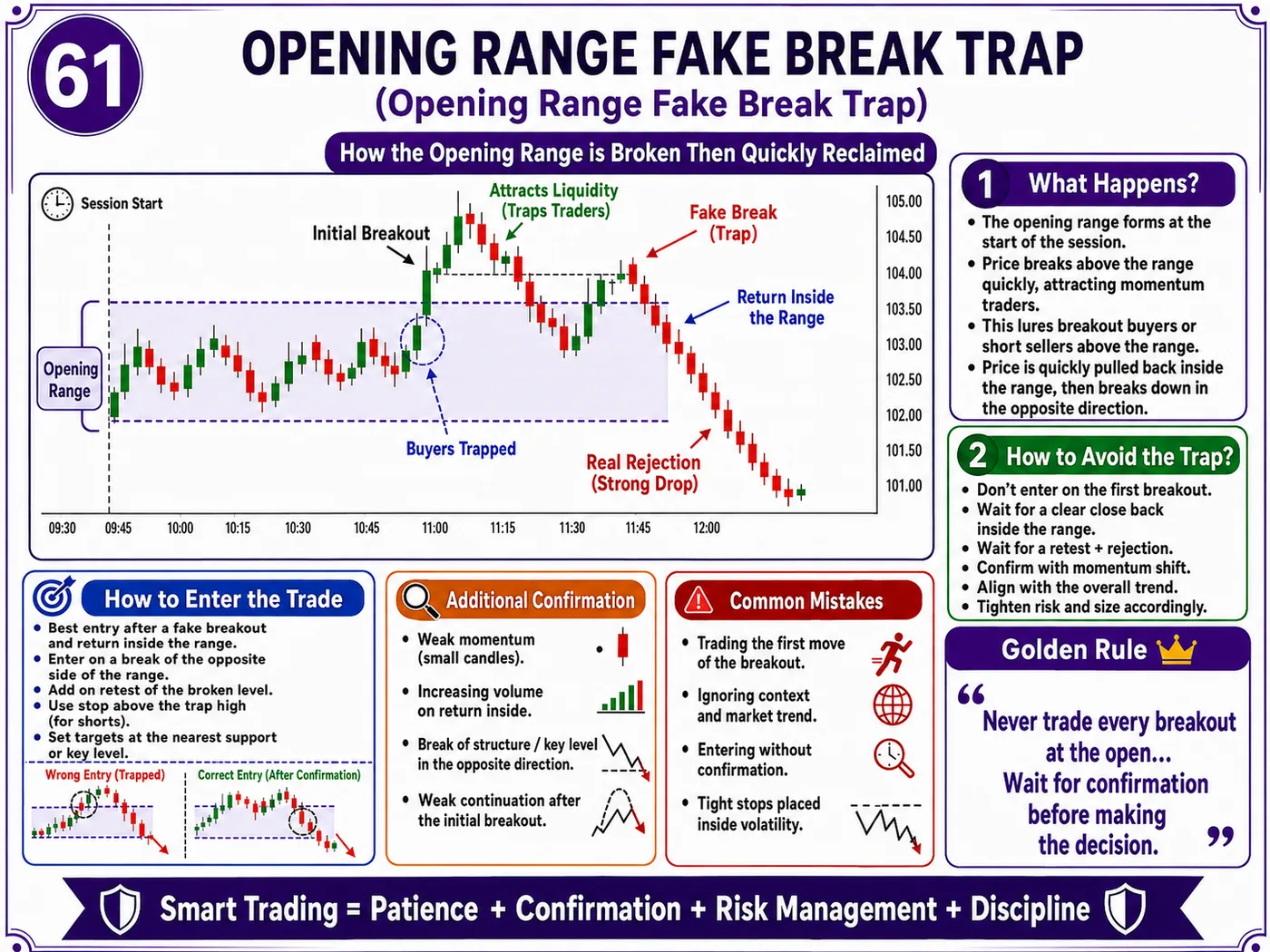 False breakout trap above resistance in low liquidity: price action, liquidity and risk management guide