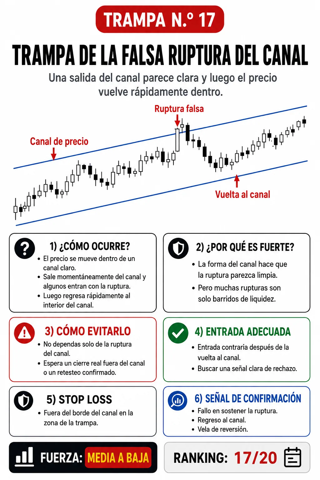 Trampa de soporte y resistencia demasiado obvios: guía de price action, liquidez y gestión del riesgo