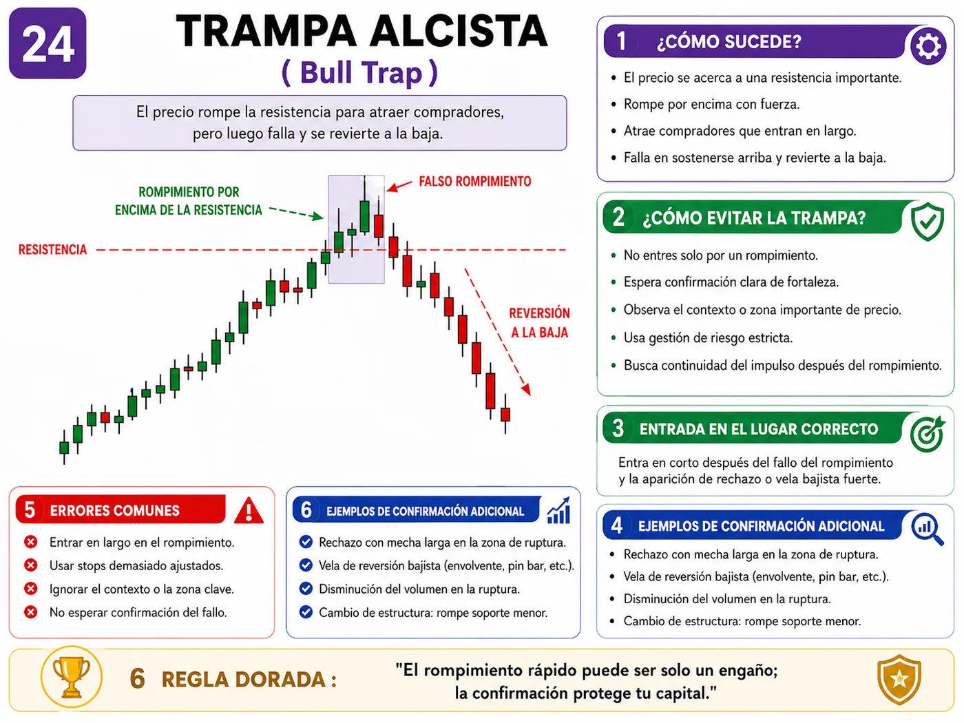 Trampa de barrido de liquidez bajo mínimos en soporte y resistencia: guía de price action, liquidez y gestión del riesgo