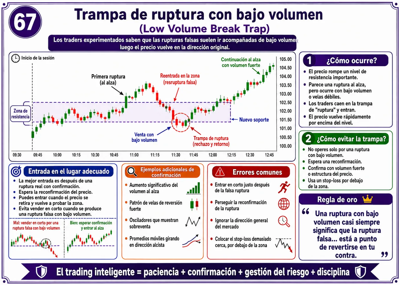 Trampa de manipulación por indicador con baja liquidez: guía de price action, liquidez y gestión del riesgo