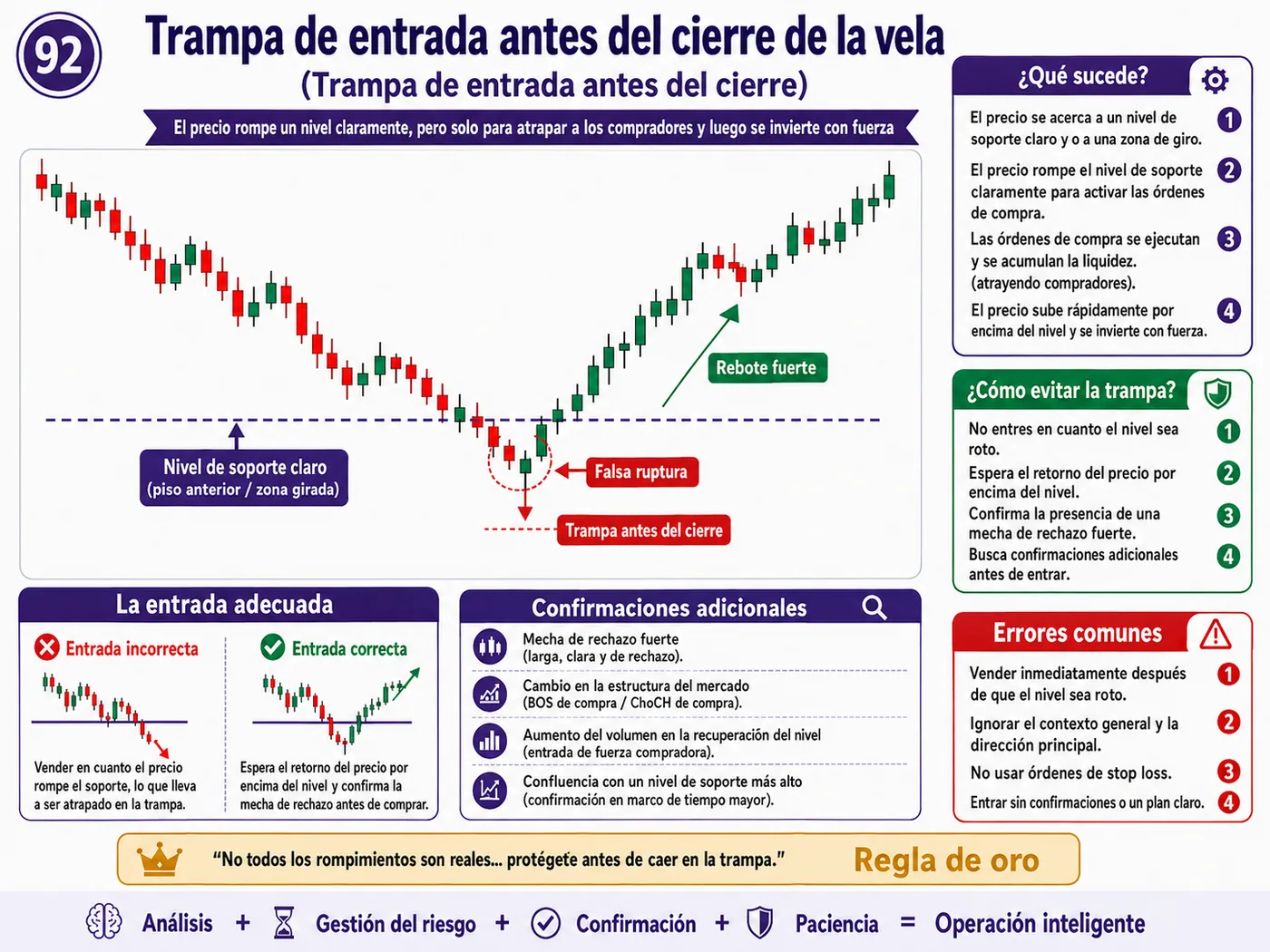 Trampa de impulso en apertura de mercado después de noticias económicas: guía de price action, liquidez y gestión del riesgo