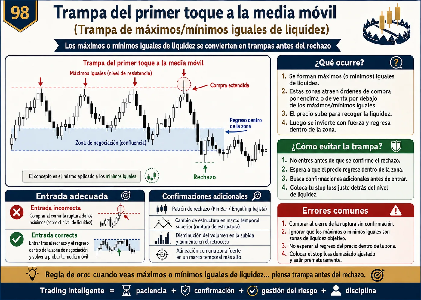 Trampa de volumen falso después de noticias económicas: guía de price action, liquidez y gestión del riesgo
