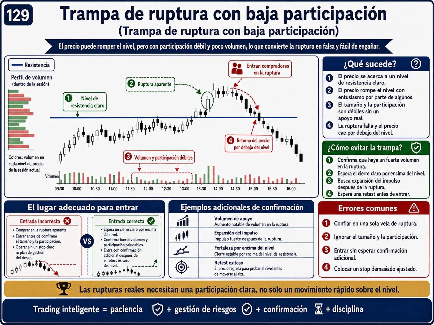 Trampa de perseguir una vela fuerte en el retesteo: guía de price action, liquidez y gestión del riesgo