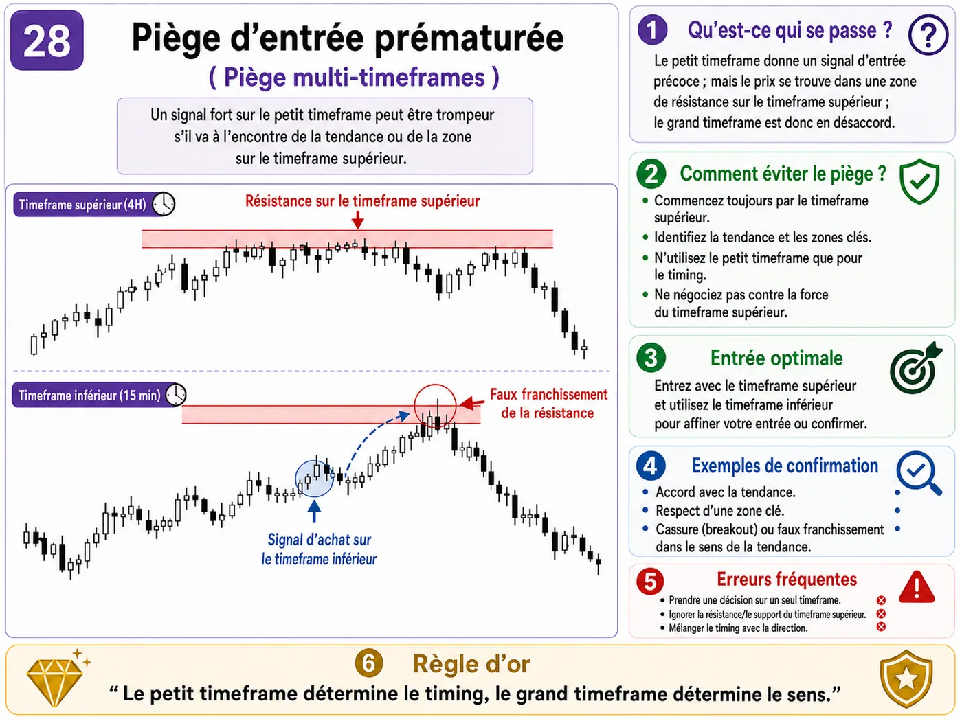 Piège de slippage en faible liquidité sur support et résistance: analyse price action, liquidité et gestion du risque
