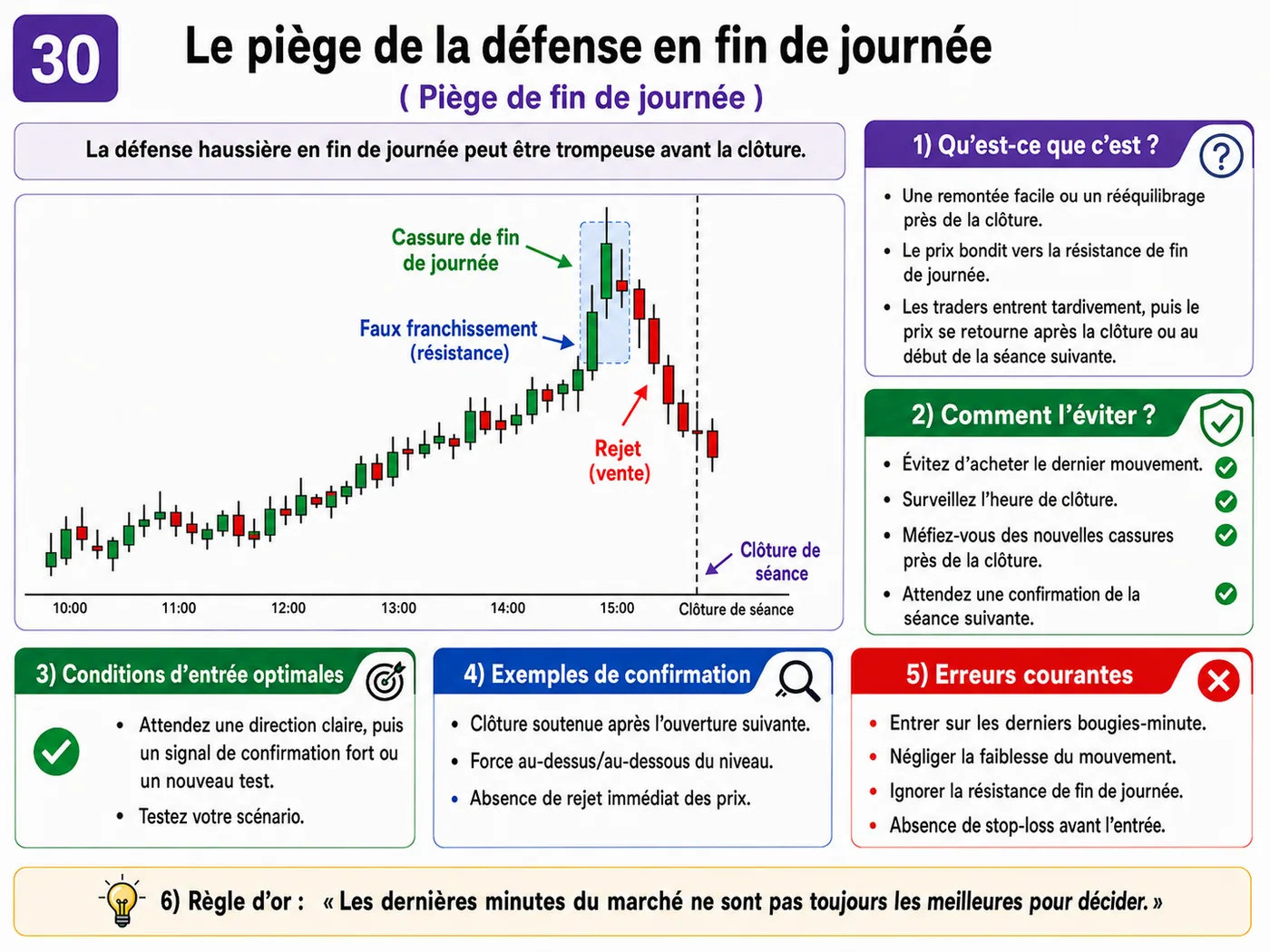 Piège du retest raté sur support et résistance: analyse price action, liquidité et gestion du risque