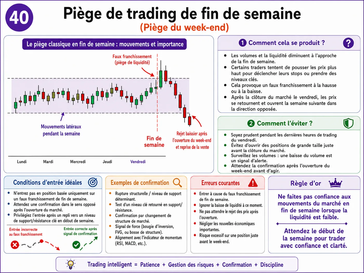 Piège de figure graphique trop parfaite sur support et résistance: analyse price action, liquidité et gestion du risque