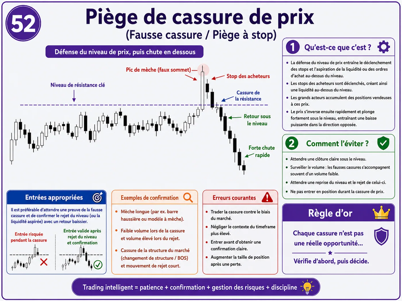 Piège d'impulsion à l'ouverture du marché à l'ouverture du marché: analyse price action, liquidité et gestion du risque