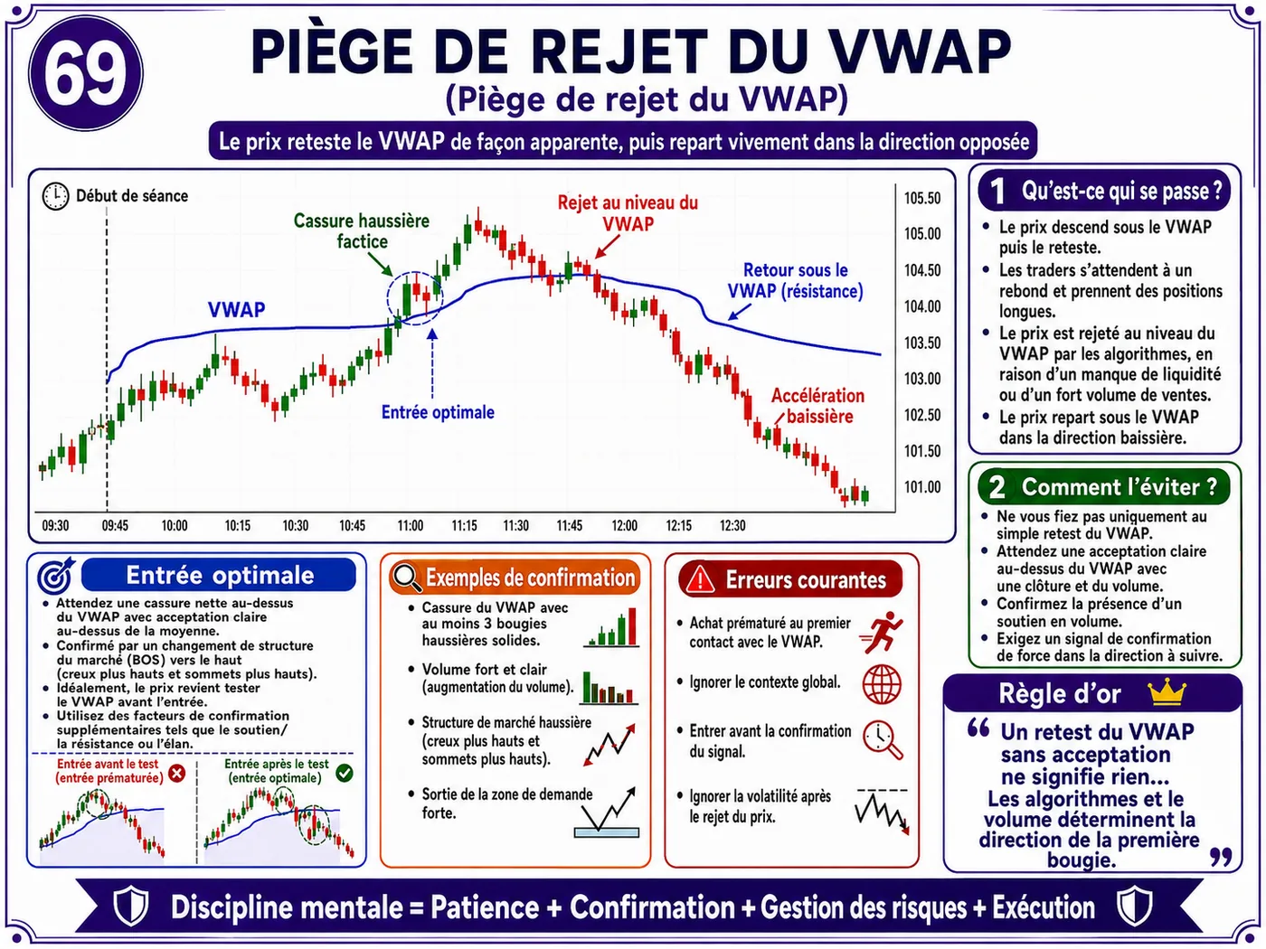 Piège de poursuite d'une bougie forte en faible liquidité: analyse price action, liquidité et gestion du risque