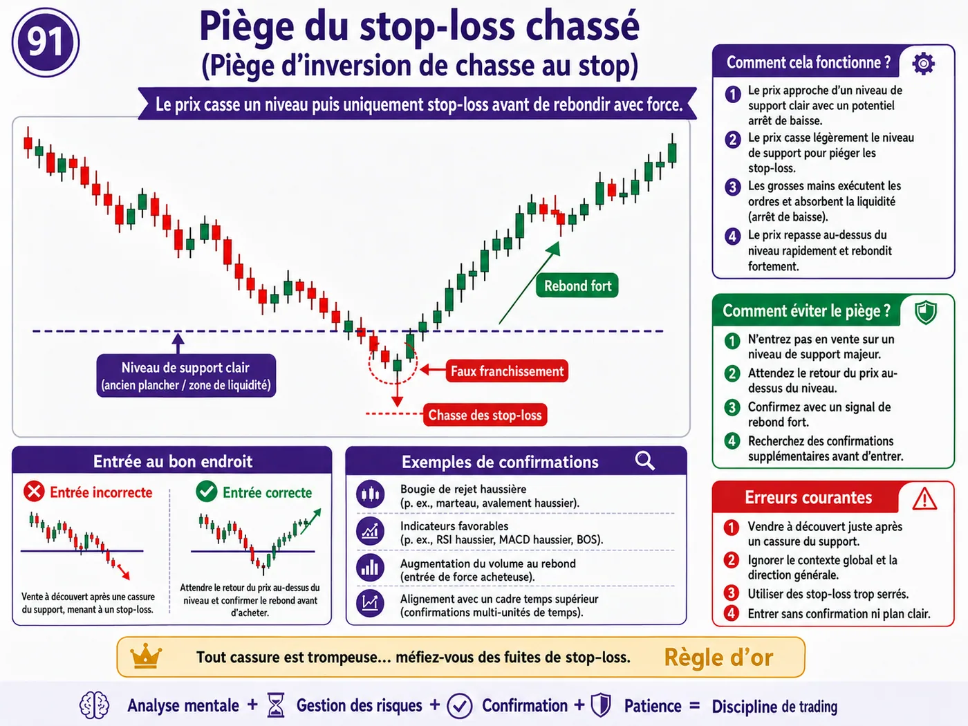 Piège de faux retournement après les annonces économiques: analyse price action, liquidité et gestion du risque
