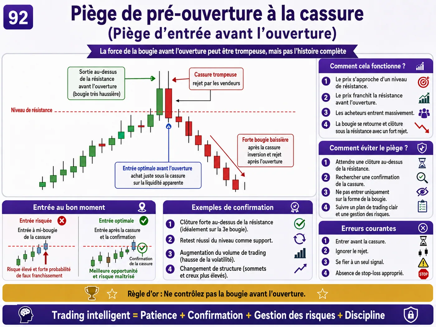 Piège d'impulsion à l'ouverture du marché après les annonces économiques: analyse price action, liquidité et gestion du risque
