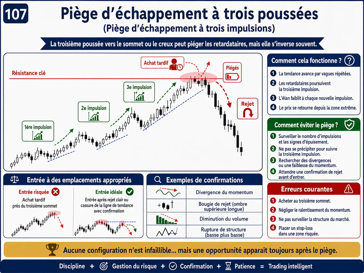 Piège de manipulation par indicateur dans la tendance: analyse price action, liquidité et gestion du risque