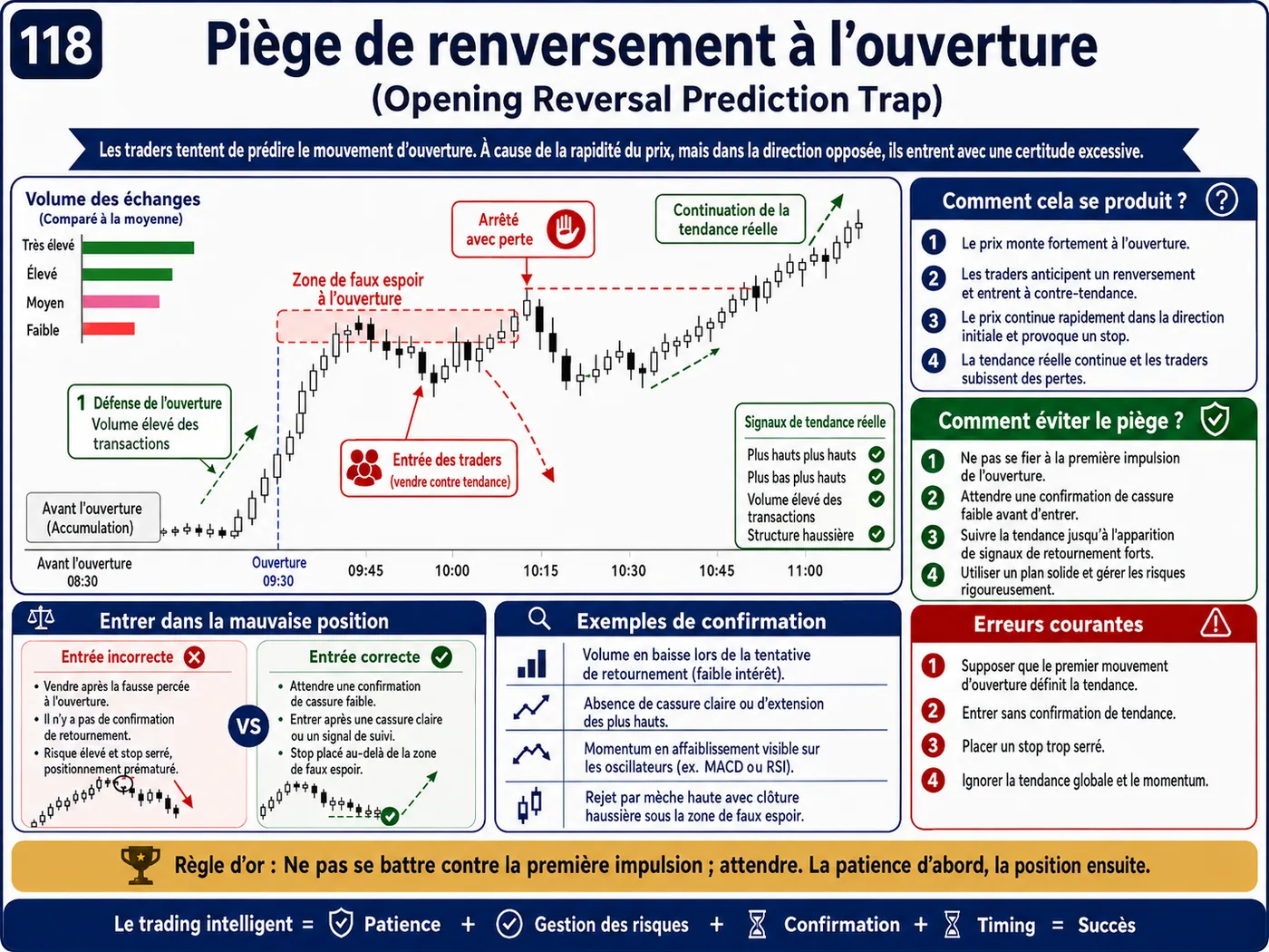 Piège du faux volume dans la tendance: analyse price action, liquidité et gestion du risque
