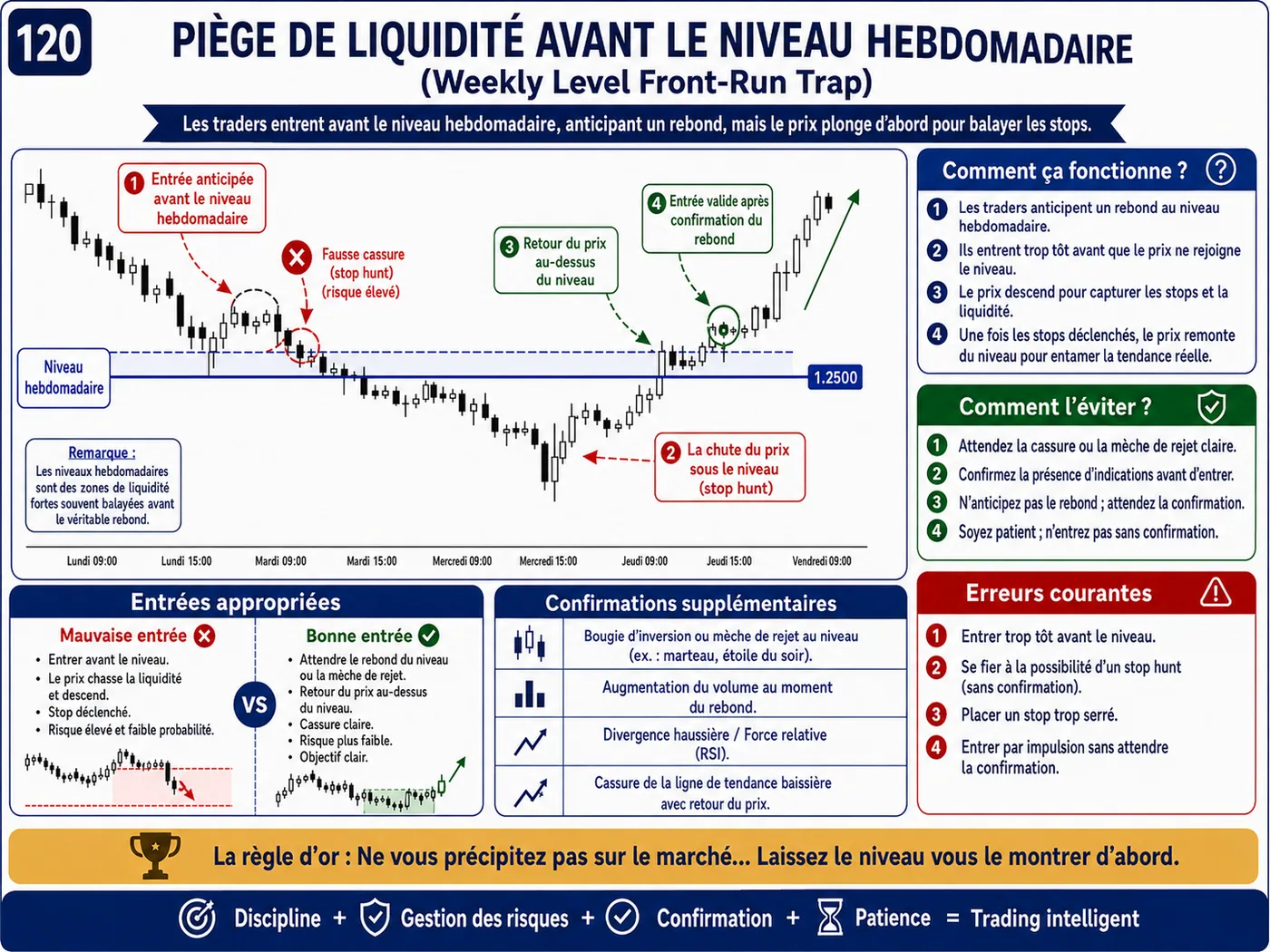 Piège de figure graphique trop parfaite dans la tendance: analyse price action, liquidité et gestion du risque