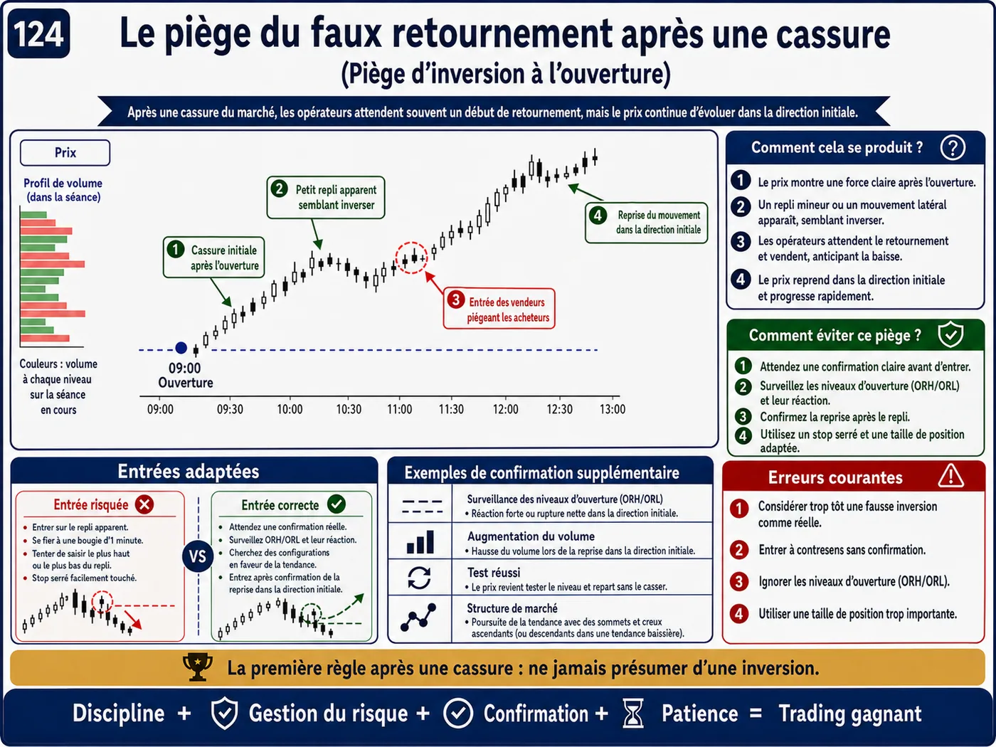 Piège de prise de liquidité sous les creux lors du retest: analyse price action, liquidité et gestion du risque