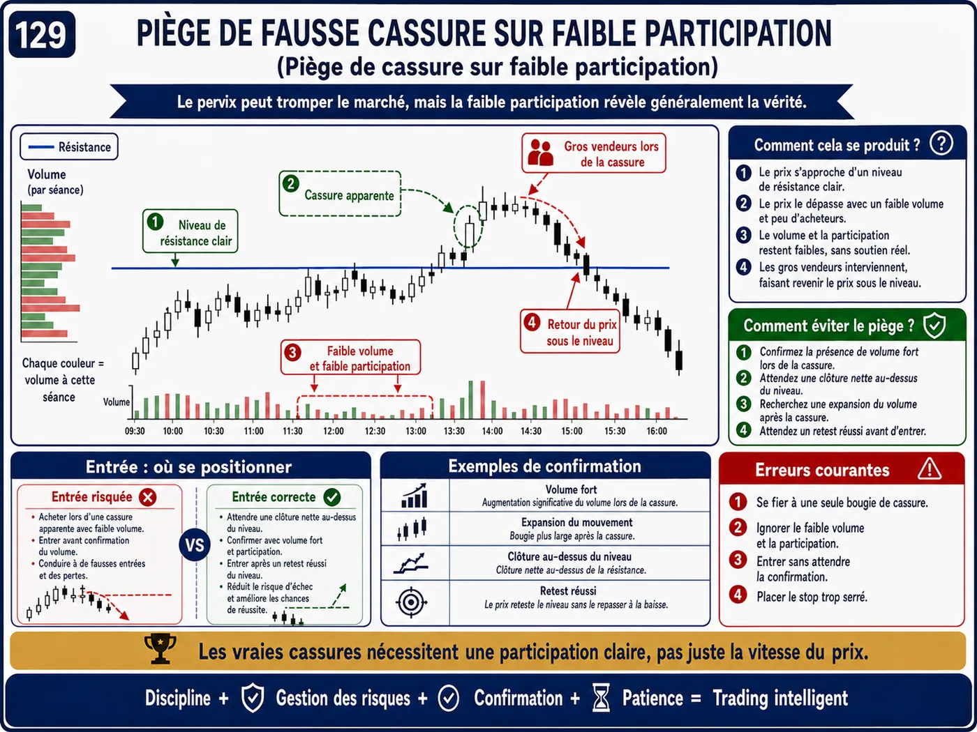 Piège de poursuite d'une bougie forte lors du retest: analyse price action, liquidité et gestion du risque