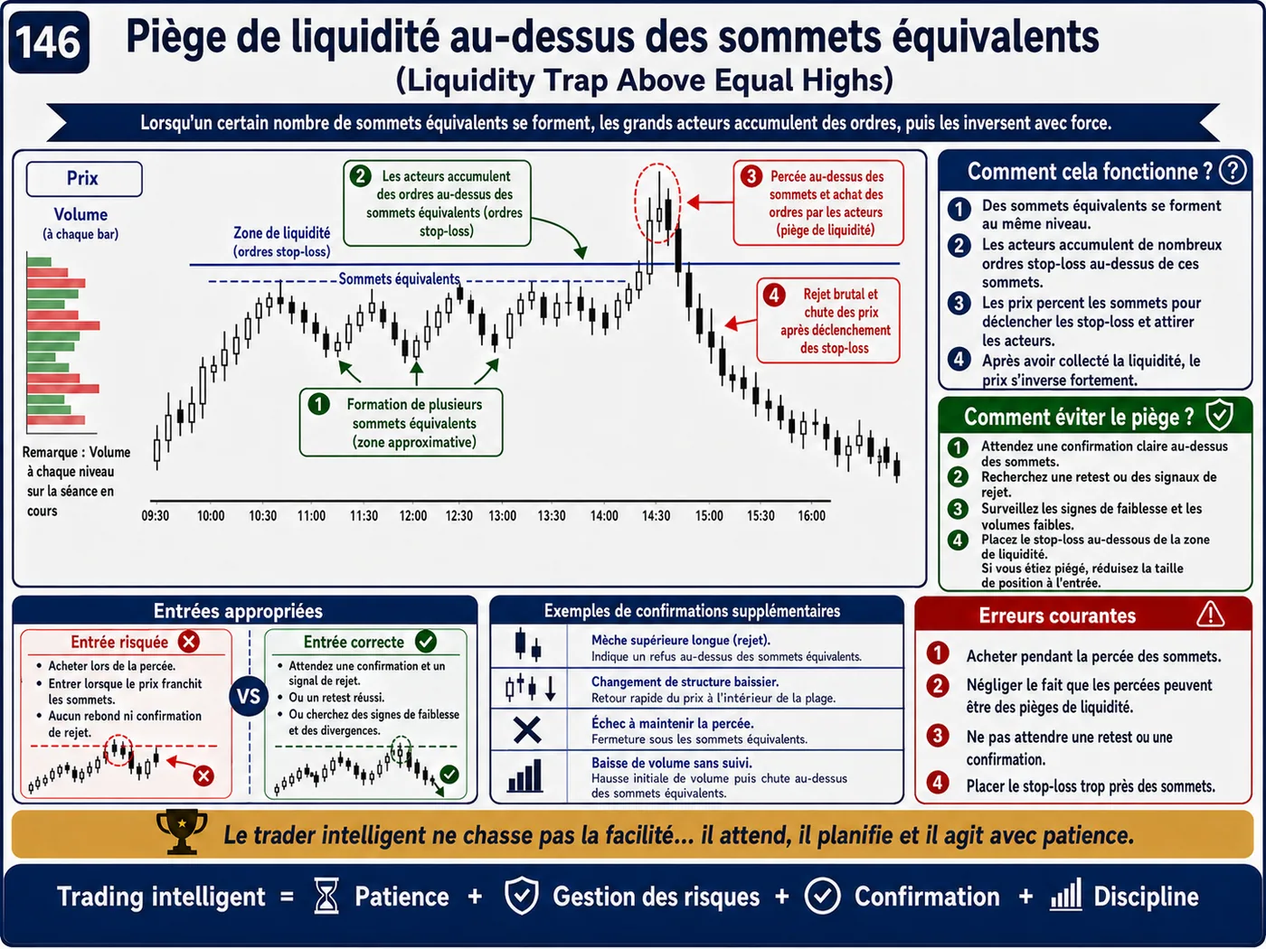 Piège du support et de la résistance trop évidents lors du retest: analyse price action, liquidité et gestion du risque