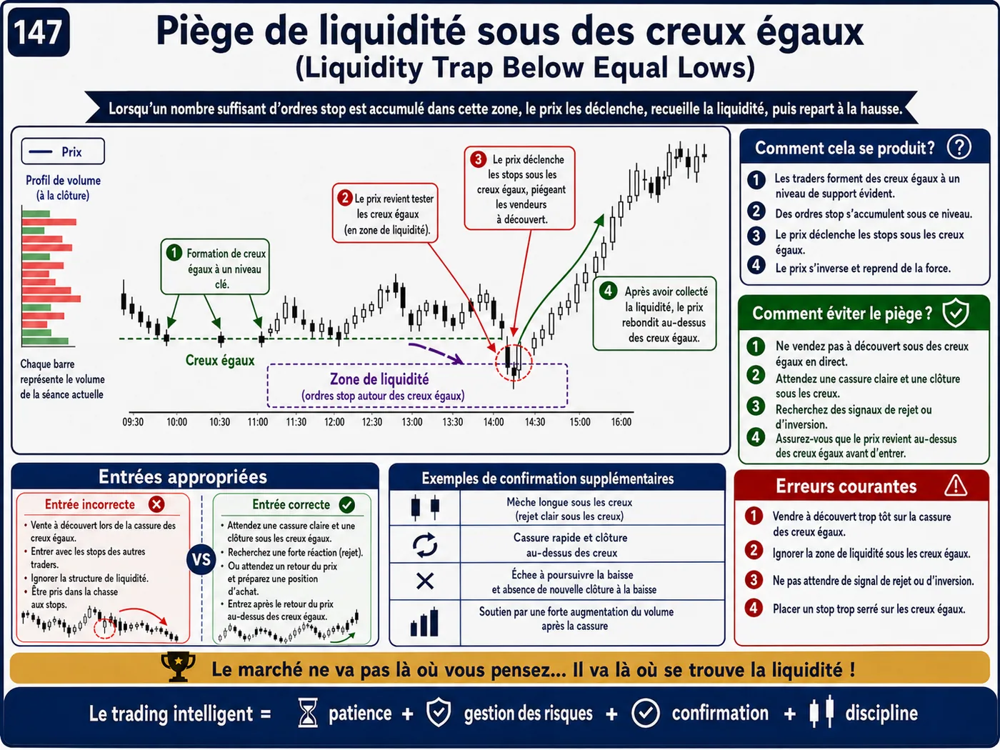 Piège du faux volume lors du retest: analyse price action, liquidité et gestion du risque