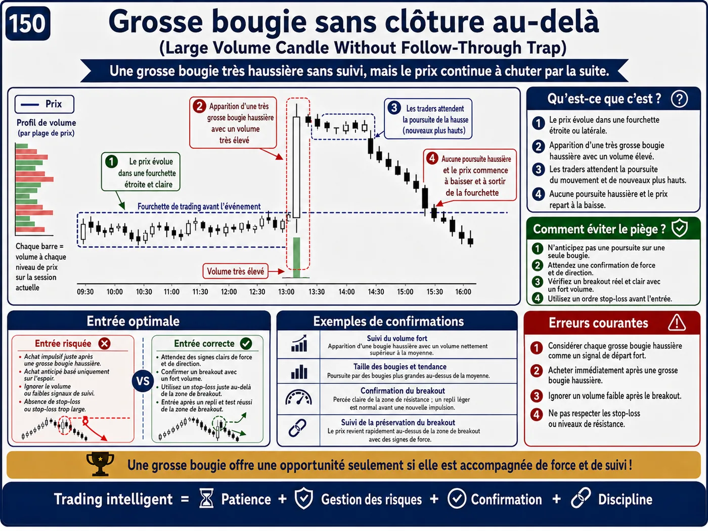 Piège de fausse cassure au-dessus de la résistance sur les unités courtes: analyse price action, liquidité et gestion du risque
