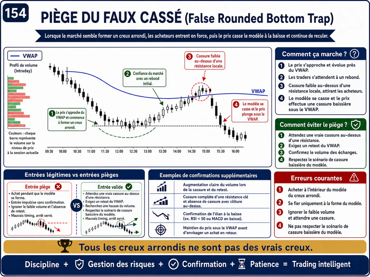 Piège de cassure de la zone de valeur haute VAH sur les unités courtes: analyse price action, liquidité et gestion du risque
