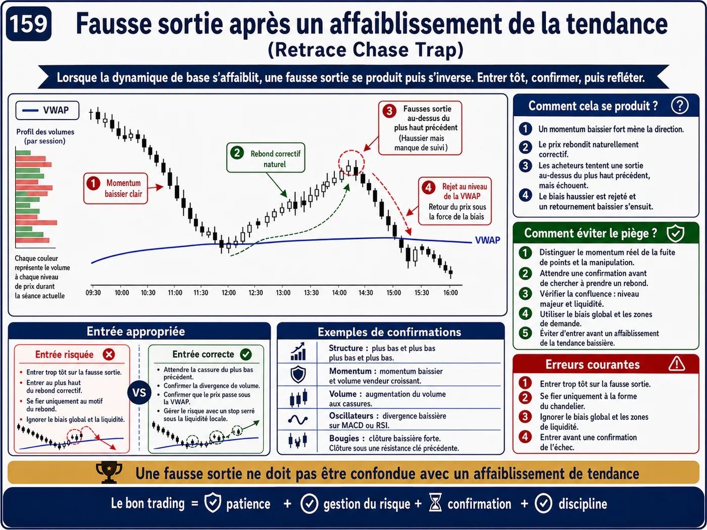 Piège du retest raté sur les unités courtes: analyse price action, liquidité et gestion du risque